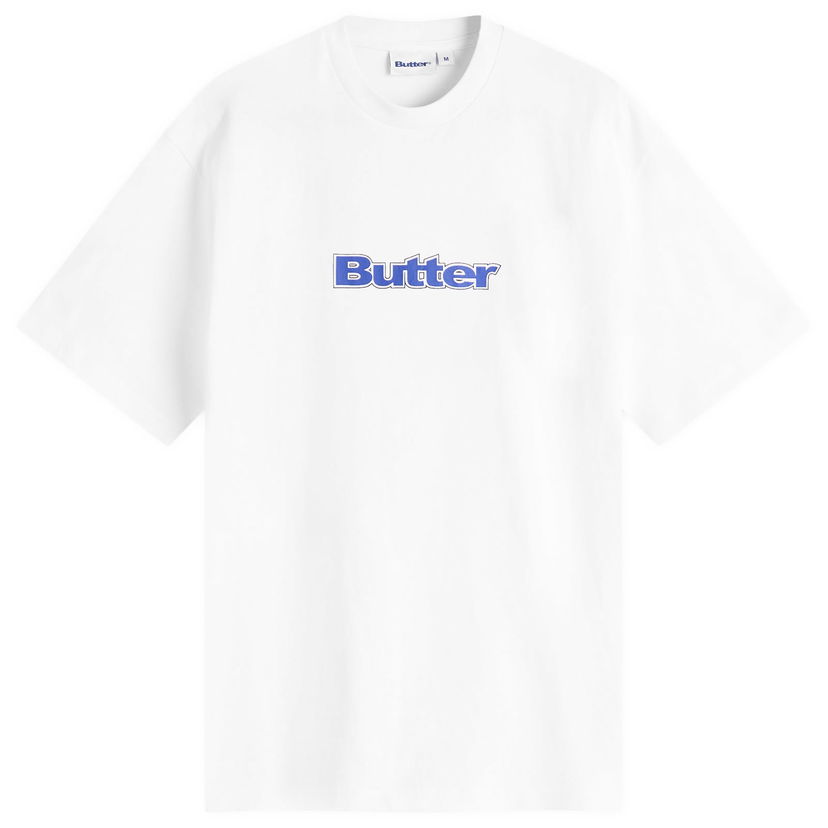Tričko Butter Goods Outline Logo T-Shirt, Size Large Biela | BG253100-WHT
