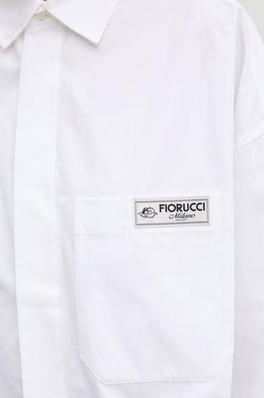 Košeľa Fiorucci Fiorucci Relaxed Fit Shirt with Classic Collar Biela | U01FMTLO230CO02WH01, 4