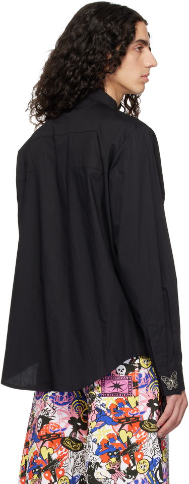 Košeľa Chopova Lowena Chopova Lowena SSENSE Exclusive Metal Butterfly Button-Up Shirt Čierna | 2321E, 2