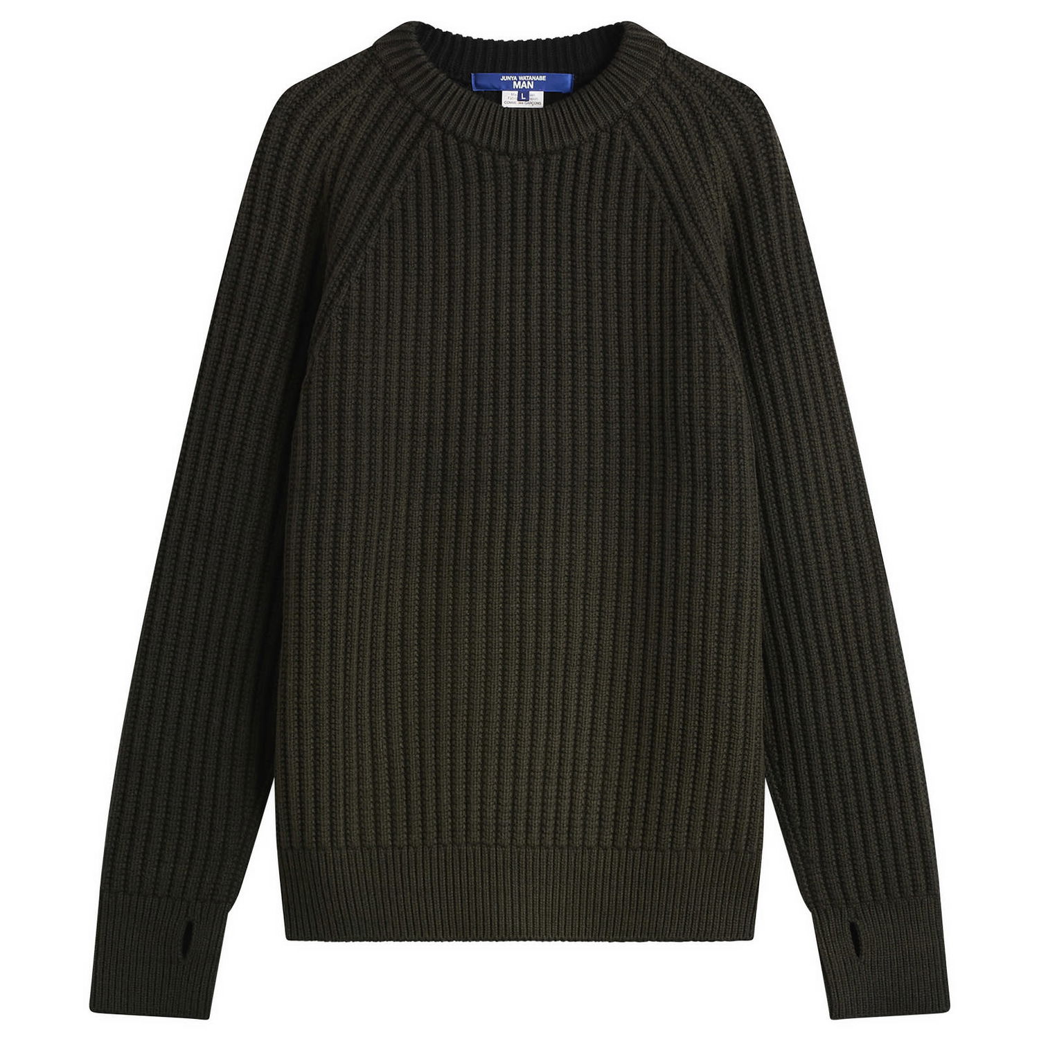 Sveter Junya Watanabe Junya Watanabe MAN Double Sided Ribbed Knit Large Zelené | WP-N002-051-1, 0