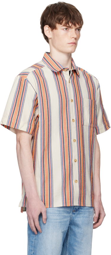 Košeľa A.P.C. A.P.C. Ross Striped Linen Short-Sleeve Button-Down Shirt Rôznofarebný | COHIA-H12541, 1