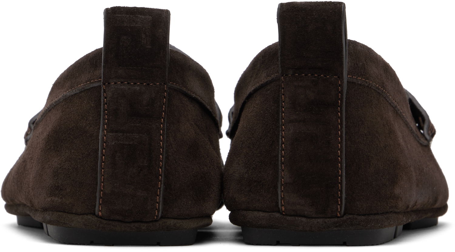 Tenisky a topánky Versace Suede Driver Loafers Hnedá | 1017072_1A09892, 1