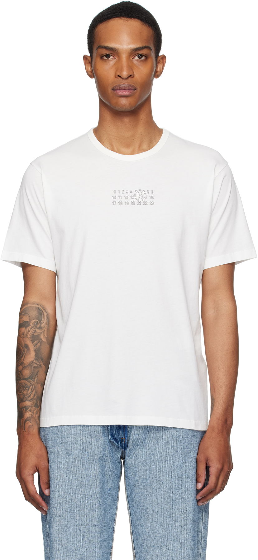 Tričko Maison Margiela MM6 Maison Margiela Logo T-Shirt Biela | SH0GC0057 S24312