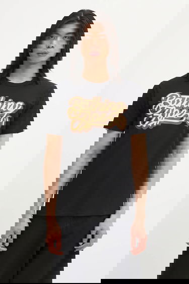 Tričko BAPE Script Logo T-Shirt Čierna | 001TEL301055M, 0