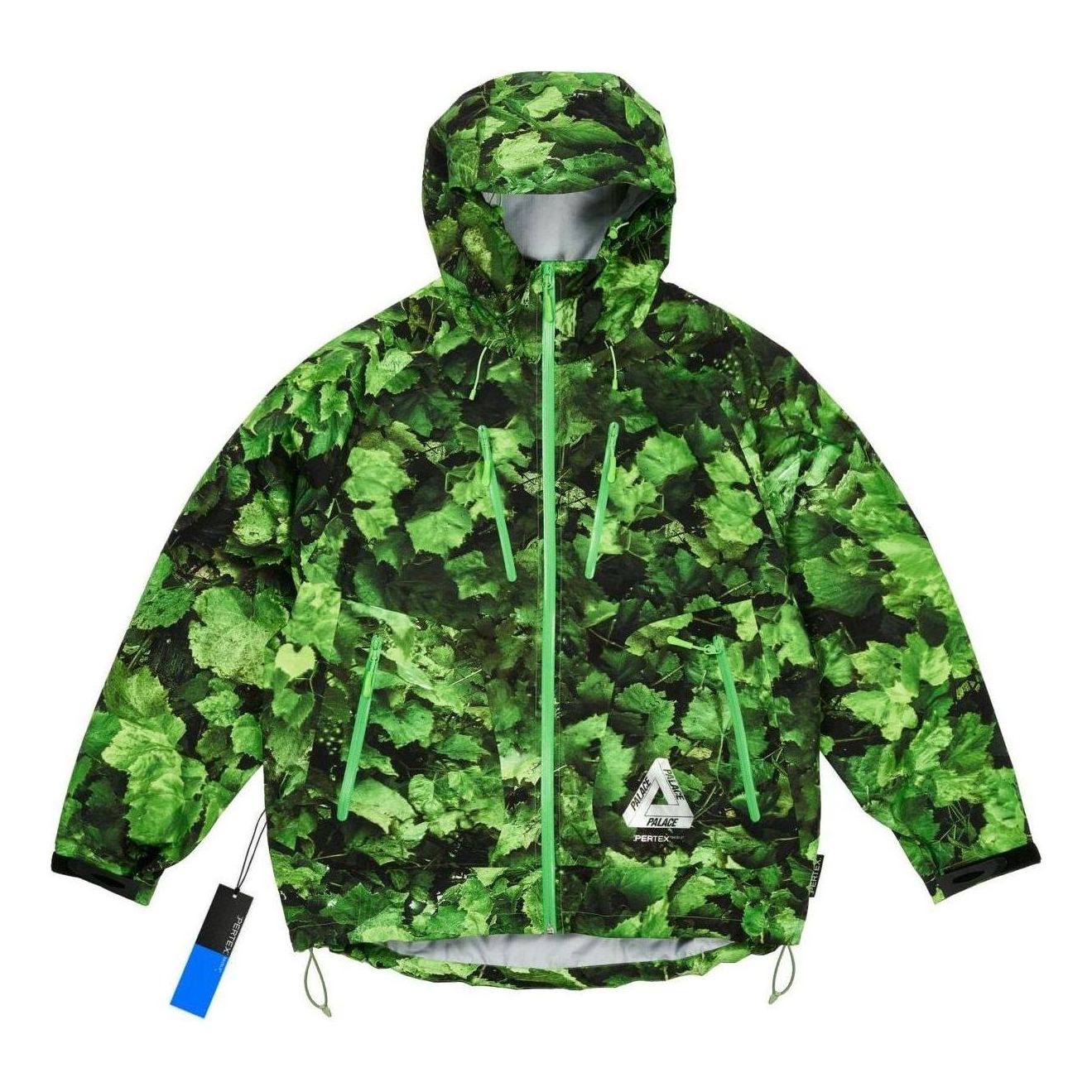 Vetrovka Palace Palace Armor 3L Leaf Print Jacket Zelené | P26JK068, 0
