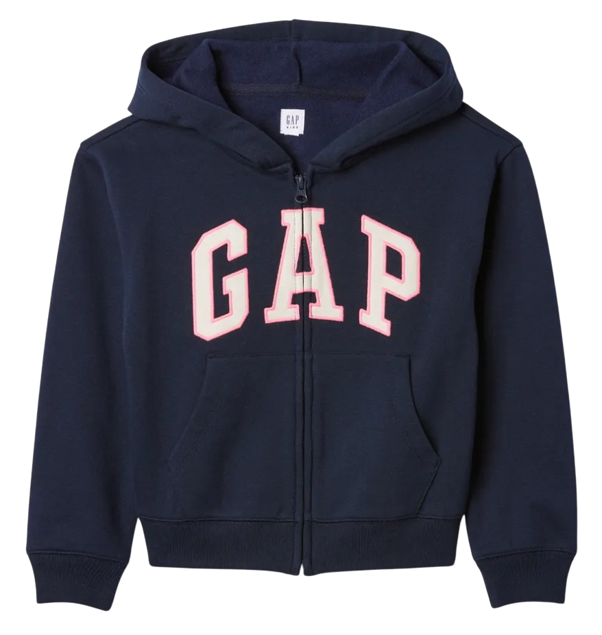 Mikina GAP Full-zip Logo Hoodie Navy | 590786-02, 0