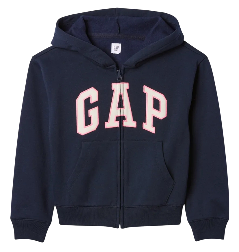 Mikina GAP Full-zip Logo Hoodie Navy | 590786-02