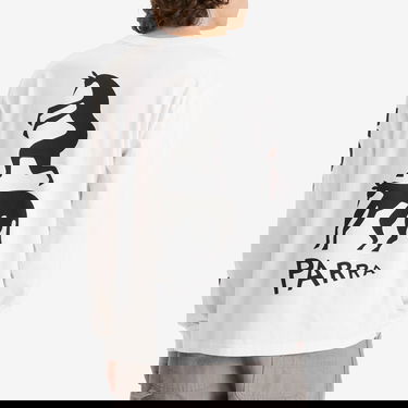 Tričko By Parra Parra Long Sleeve T-Shirt There Will Be Discounts Biela | 53430-WHT, 3