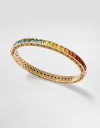 Dolce & Gabbana 18k Gold Rainbow Sapphire Bracelet
