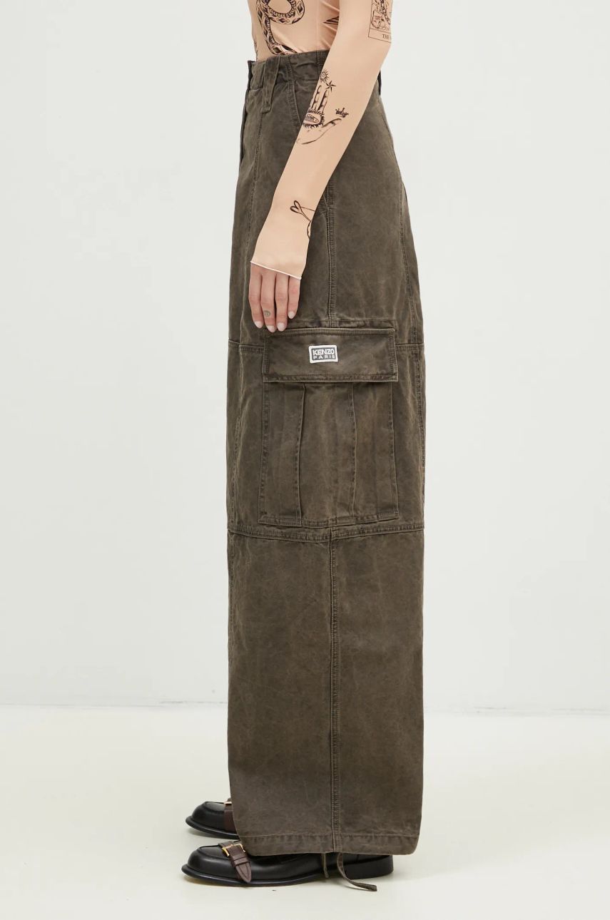 Cargo nohavice KENZO Dyed Canvas Cargo Pants Hnedá | FE62PA0909GK.92, 1