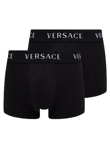 Boxerky Versace Logo Trunks 2-pack Čierna | AU04020.NOS