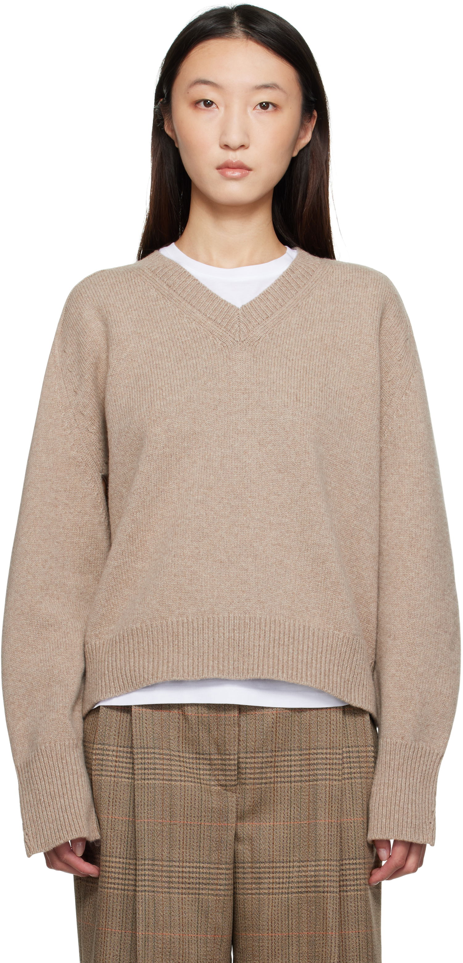 Sveter Róhe Róhe Sleeve Wrap Sweater Béžová | 416-23-320, 0