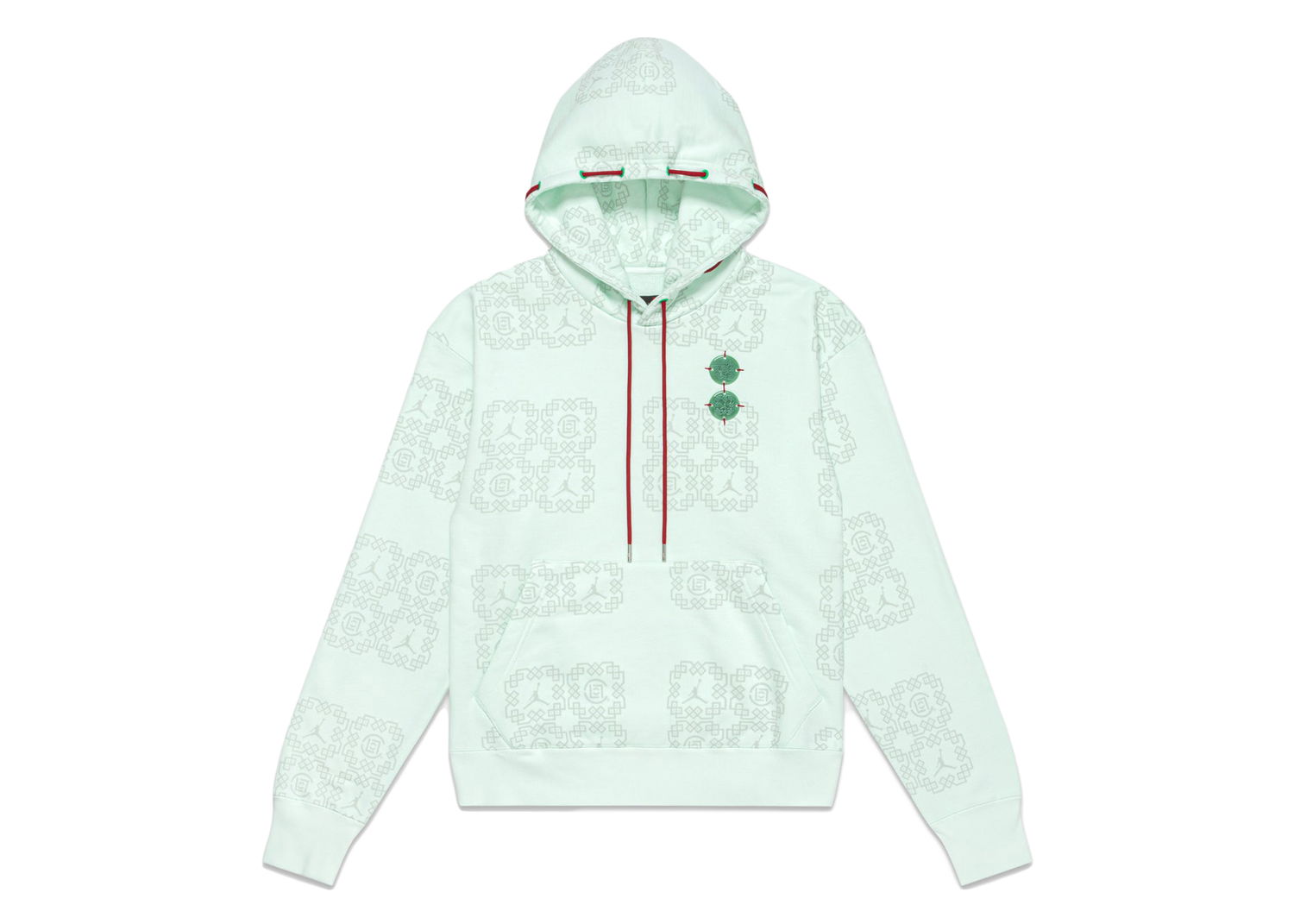 Mikina Jordan Clot x Jade Fleece Hoodie (Asia Sizing) Barely Green Tyrkysová | DO0008-394, 0