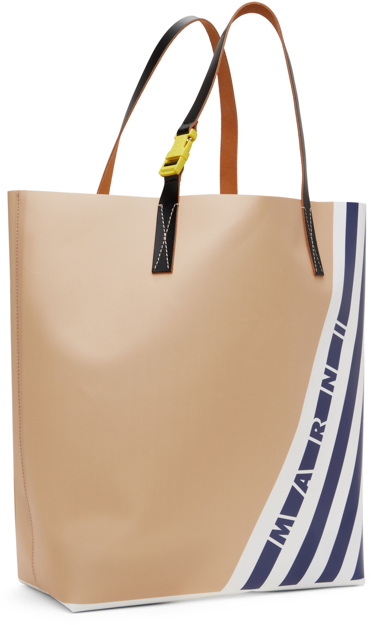 Tote bag Marni Marni Stripes North South Tote Béžová | SHMQ0037A9P8180ZO860, 1