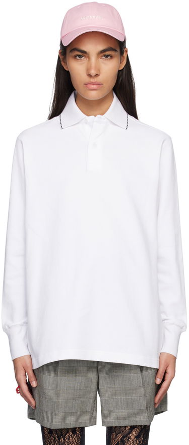 Polo tričko We11done We11done Scalloped Polo Biela | WD-TT1-23-819-U-WH, 0