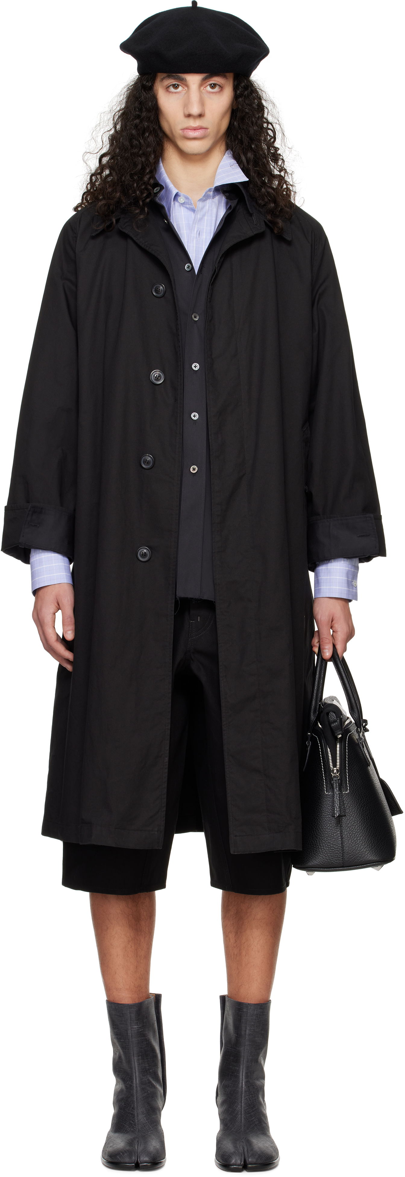 Trenčkot Maison Margiela Maison Margiela Layered Trench Coat Čierna | S50AH0137 M35354, 0