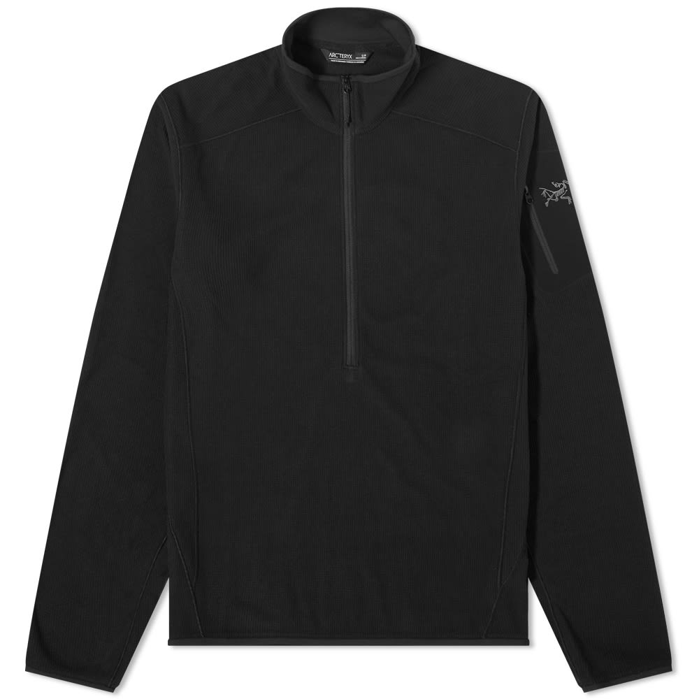 Mikina Arcteryx Delta LT Zip Neck Waffle Fleece Čierna | 23137-BK, 0