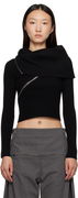 Jean Paul Gaultier Zipped Turtleneck Top