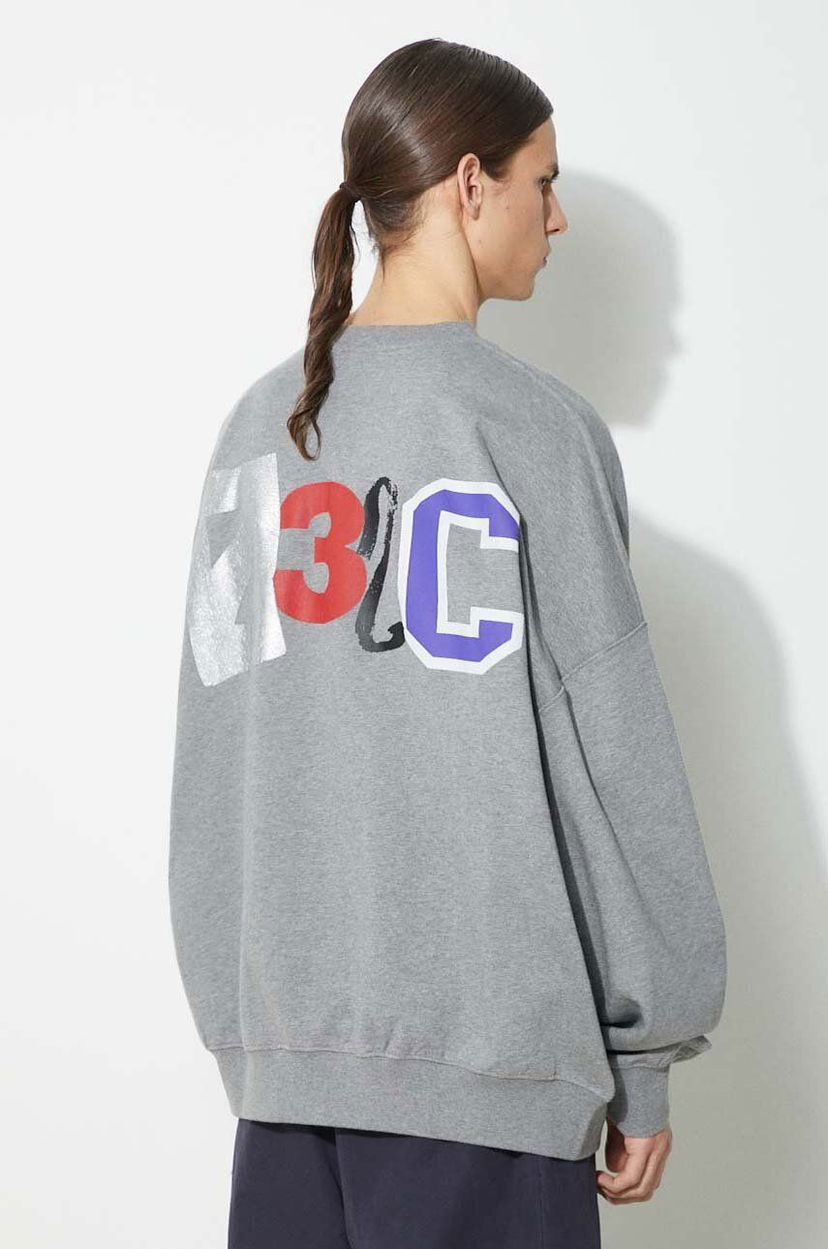 Mikina 032C Mutli-Media' Bubble Sweatshirt With Print Šedá | SS24.C.2022