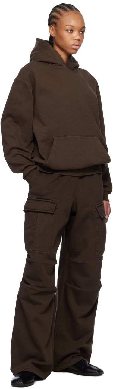 Mikina SKIMS SKIMS Boyfriend Fleece Hoodie Hnedá | ZU-ZUP-8022W, 3