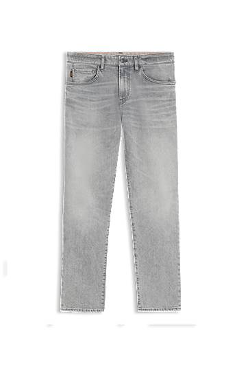 Džínsy BOSS Maine Regular-Fit Comfort-Stretch Jeans Šedá | 50544654, 0