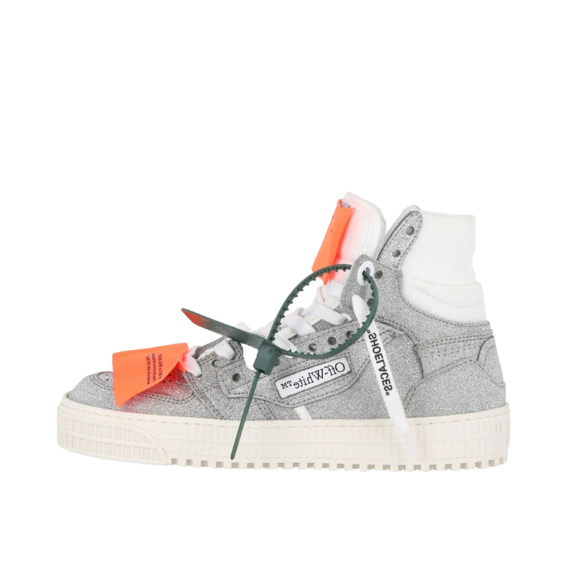 Tenisky a topánky Off-White Off-Court 3.0 Glitter High Top Sneaker Silver White W Metalická | IA112S22 LEA00 47201