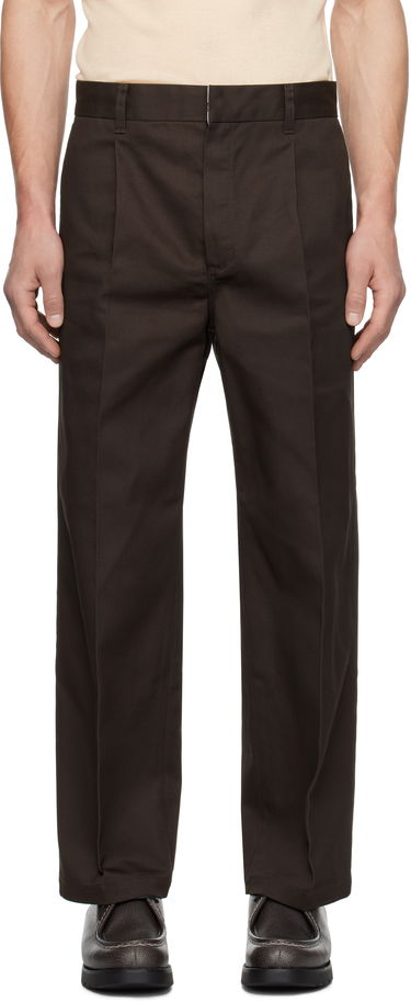 Nohavice WACKO MARIA Pleated Trousers Hnedá | 24FW-WMP-DC01, 0