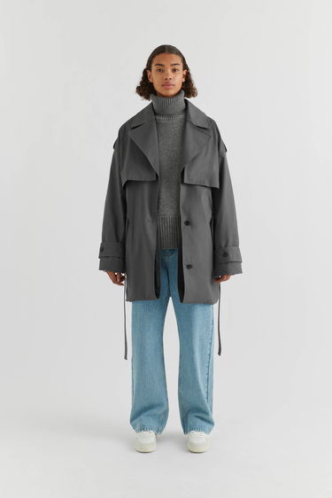 Kabáty AXEL ARIGATO Atom Trench Coat Šedá | A2107001, 5