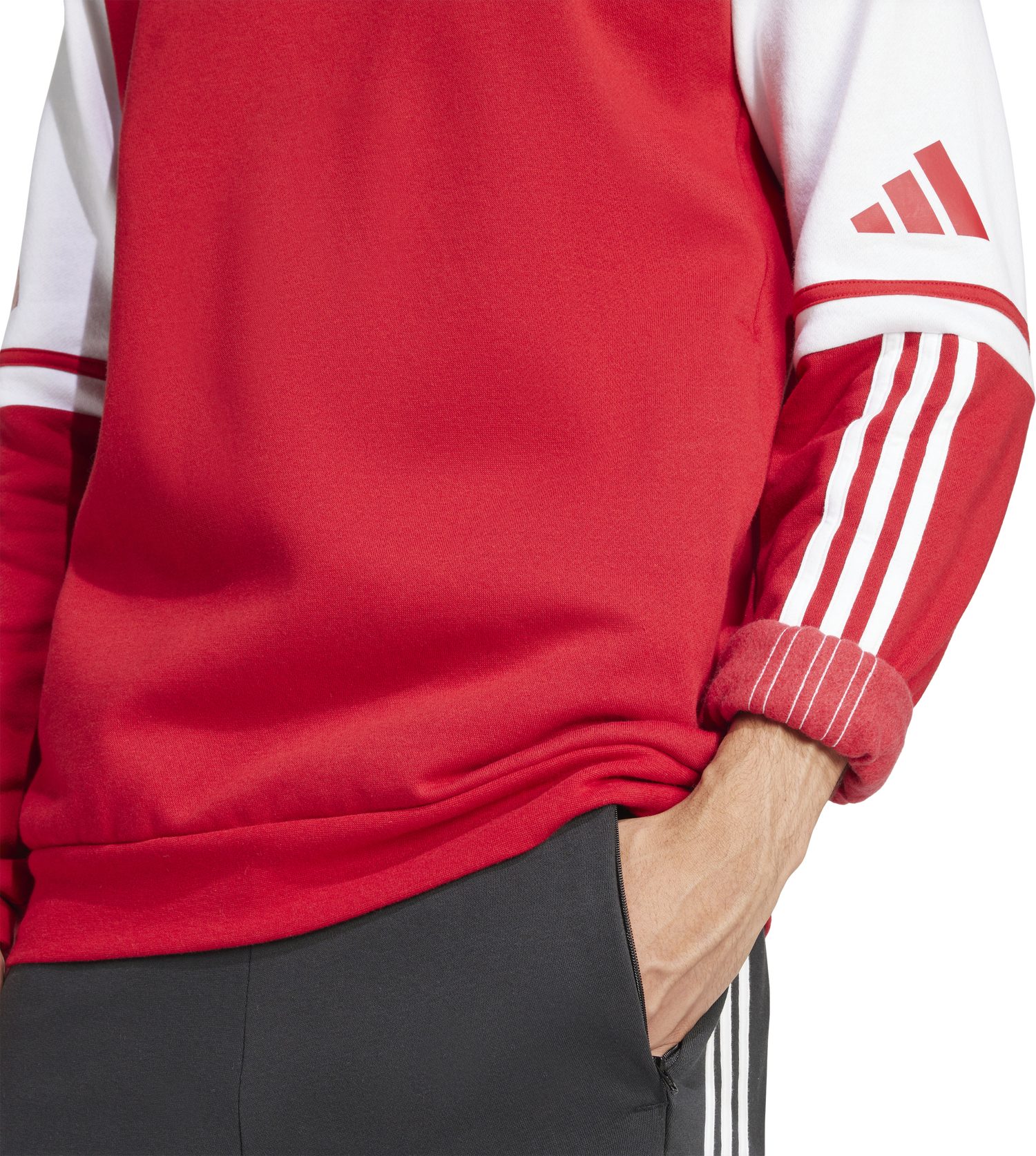 Mikina adidas Originals SQ25 SW Hoodie Červená | jd2973, 1