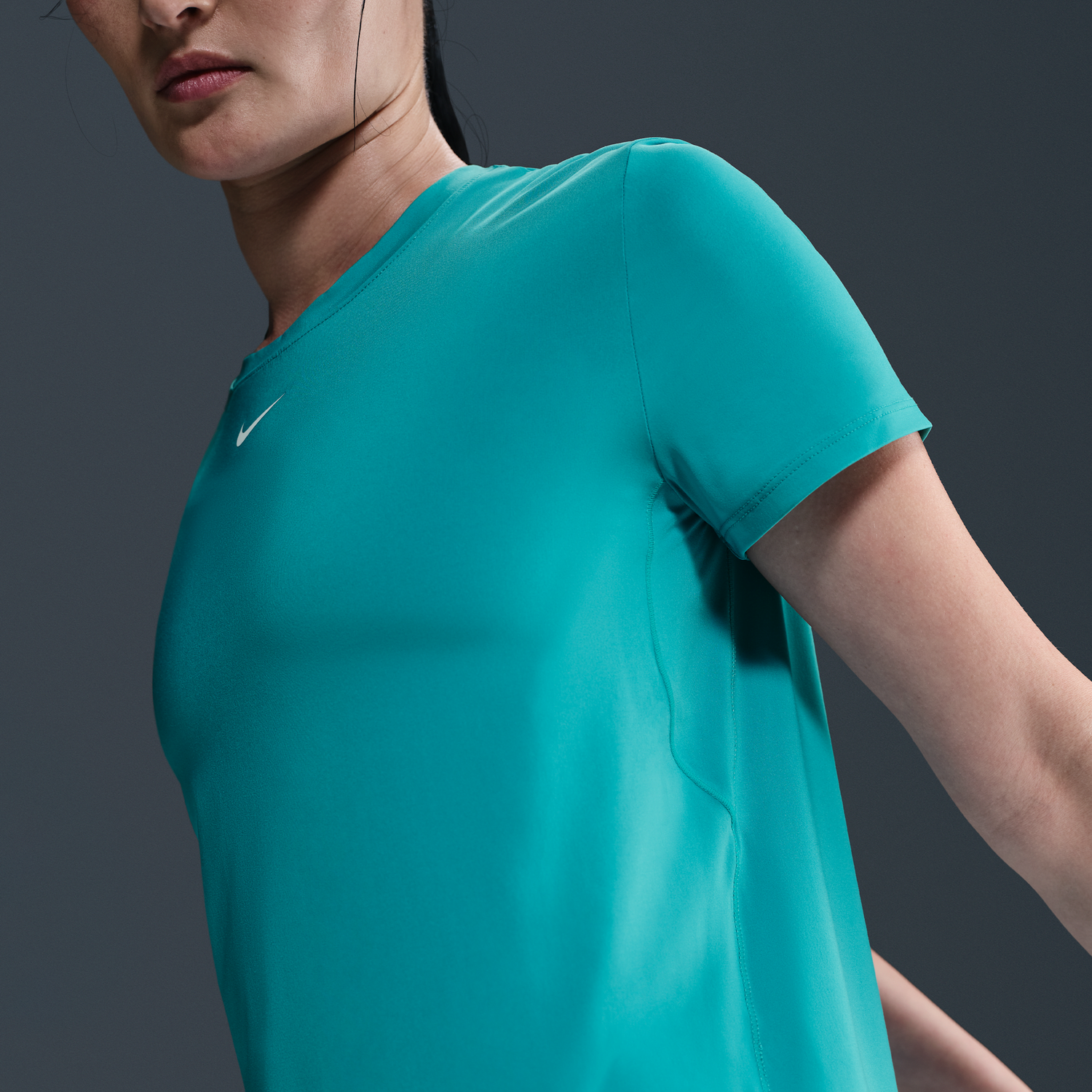 Tričko Nike Dri-Fit One Classic Short Sleeve T-Shirt Tyrkysová | IB9408-345, 1