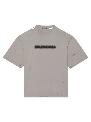 Tričko Balenciaga Blurry Wide Fit T-Shirt Šedá | 661715 TKVD5 8174