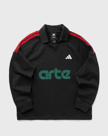 Polo tričko adidas Originals X ARTE Long Sleeve Terry Polo Čierna | KD9339, 2
