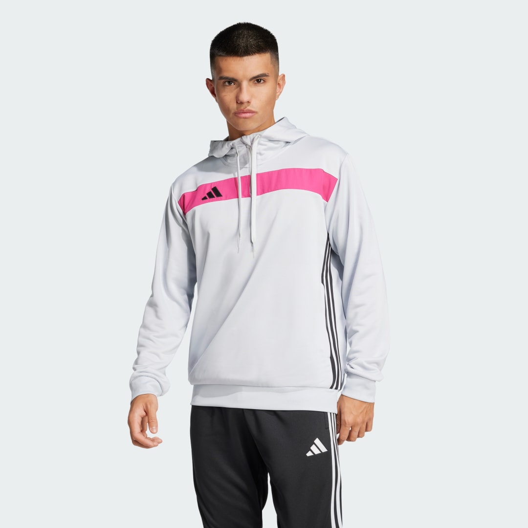Mikina adidas Performance Tiro 25 Essentials Hoodie Šedá | JC5463, 0