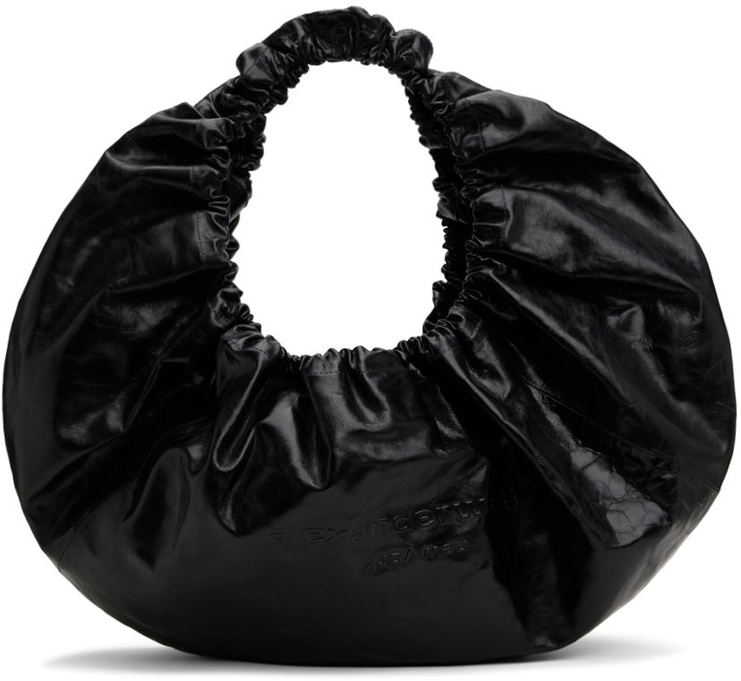 Kabelka Alexander Wang Crescent Large Crackle Bag Čierna | 20124K32L