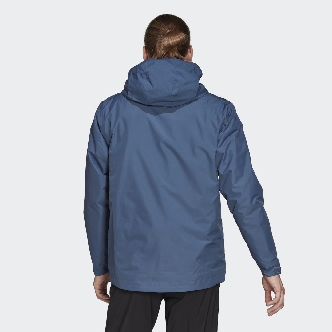 Bunda adidas Originals Terrex Multi RAIN.RDY Primegreen Insulated 2L Rain Jacket Navy | HI1599, 1