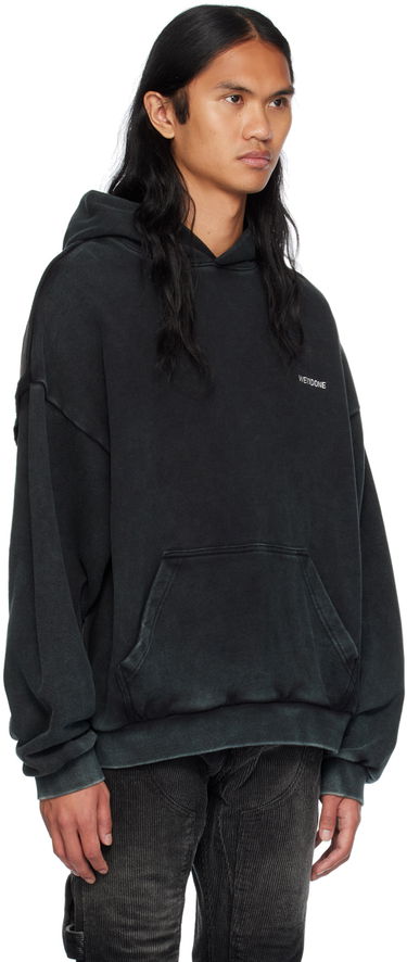 Mikina We11done Raw Edge Hoodie by Čierna | WD-TH2-24-809-U-BK, 1