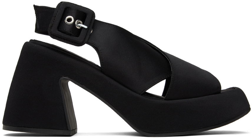 Doplnky GANNI GANNI Retro Platform Heeled Sandals Čierna | S2248, 0
