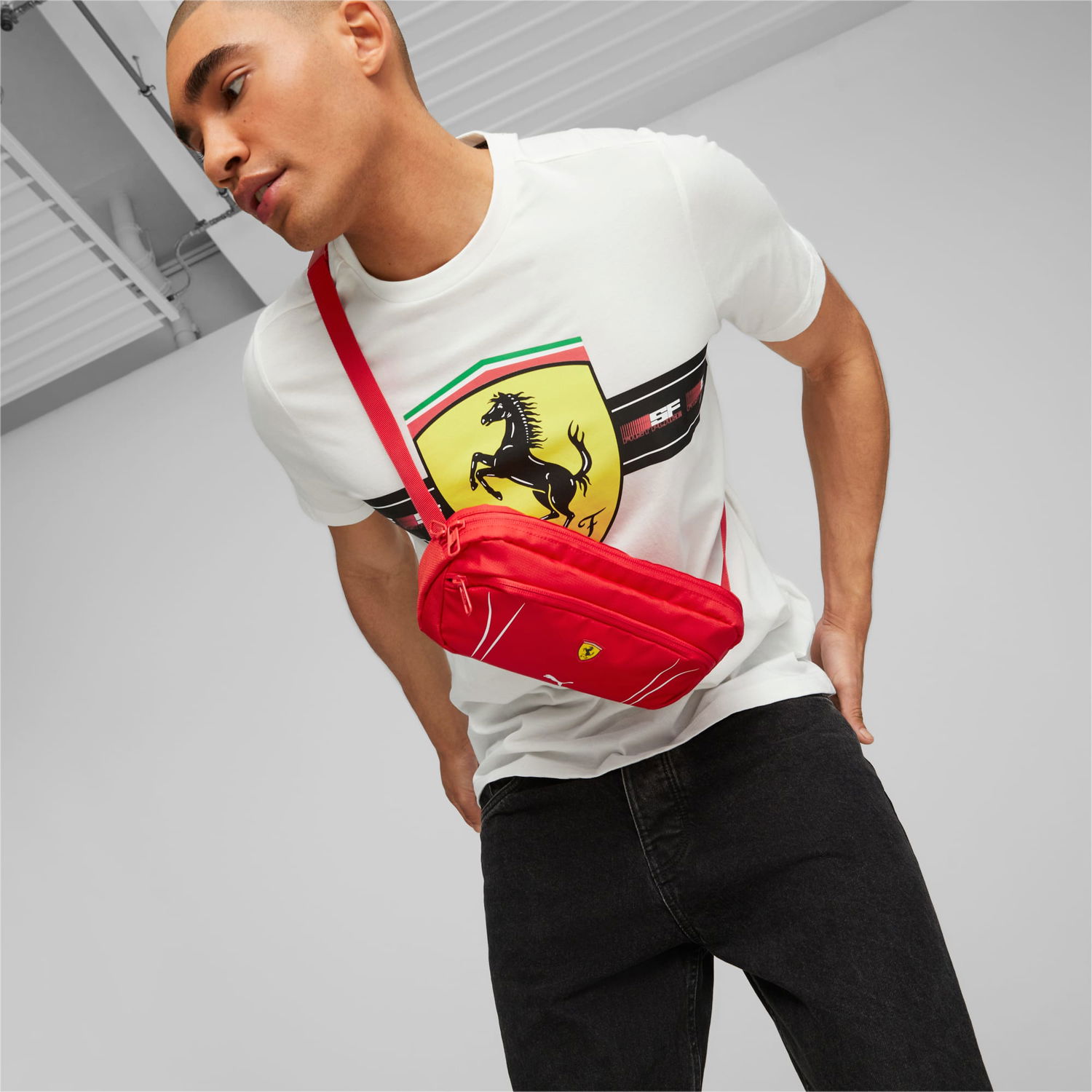 Doplnky Puma Scuderia Ferrari SPTWR Race Gürteltasche, Mehrfarbig, Červená | 079825_01, 1