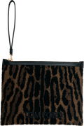 TOM FORD Leopard Jacquard Wristlet Pouch