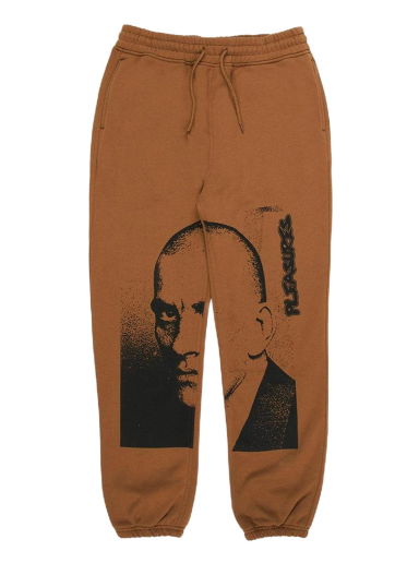 Tepláky Pleasures Brown Backbone Sweatpants Hnedá | P21F004