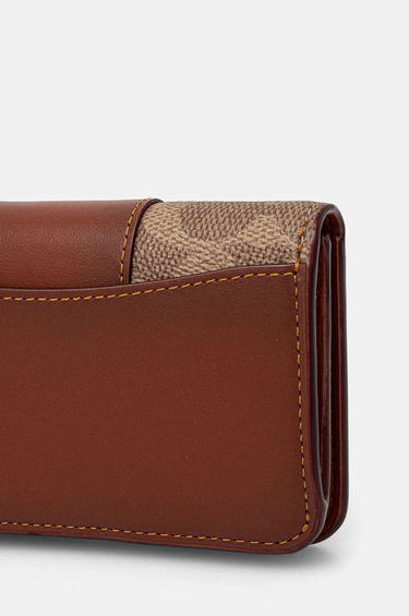 Peňaženka Coach Coach Leather Card Case Hnedá | CR542, 2