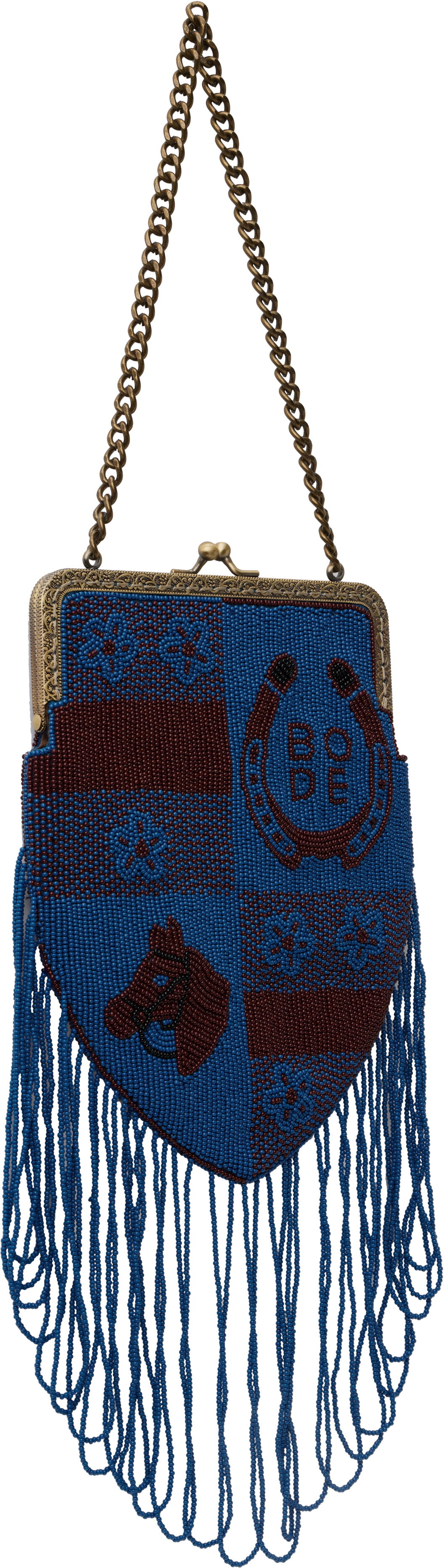 Kabelka Bode Bode Capri Beaded Fringe Bag Modrá | WRS25AC004, 1