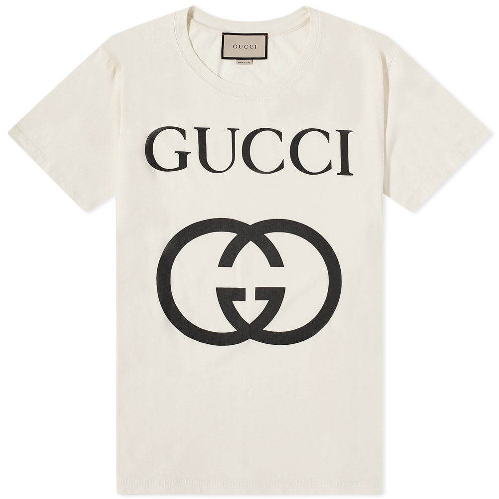 Tričko Gucci Interlocking Gg Tee Biela | 493117-X3Q35-7561, 0