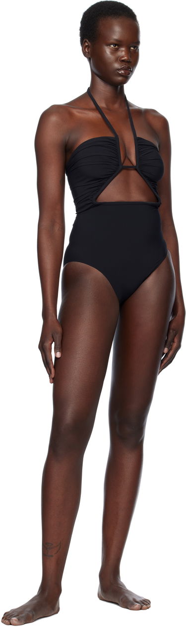 Plavky Rick Owens Rick Owens Hollywood Prong Bather One-Piece Swimsuit Čierna | RP01E7087 NS, 3