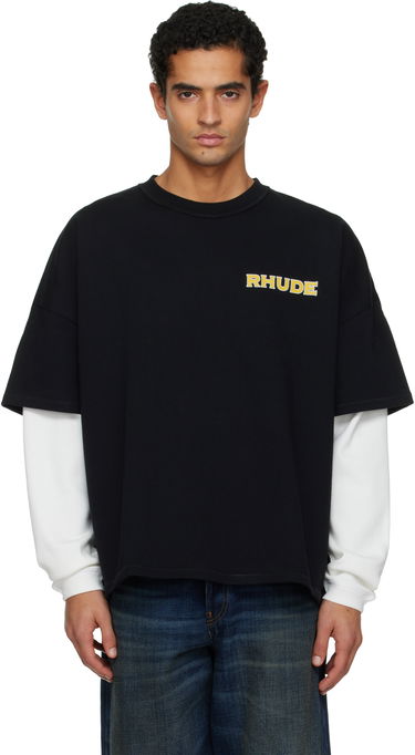 Tričko Rhude 'Rhude' Steel Double-Layered T-shirt Čierna | RHPF25TT19012, 0