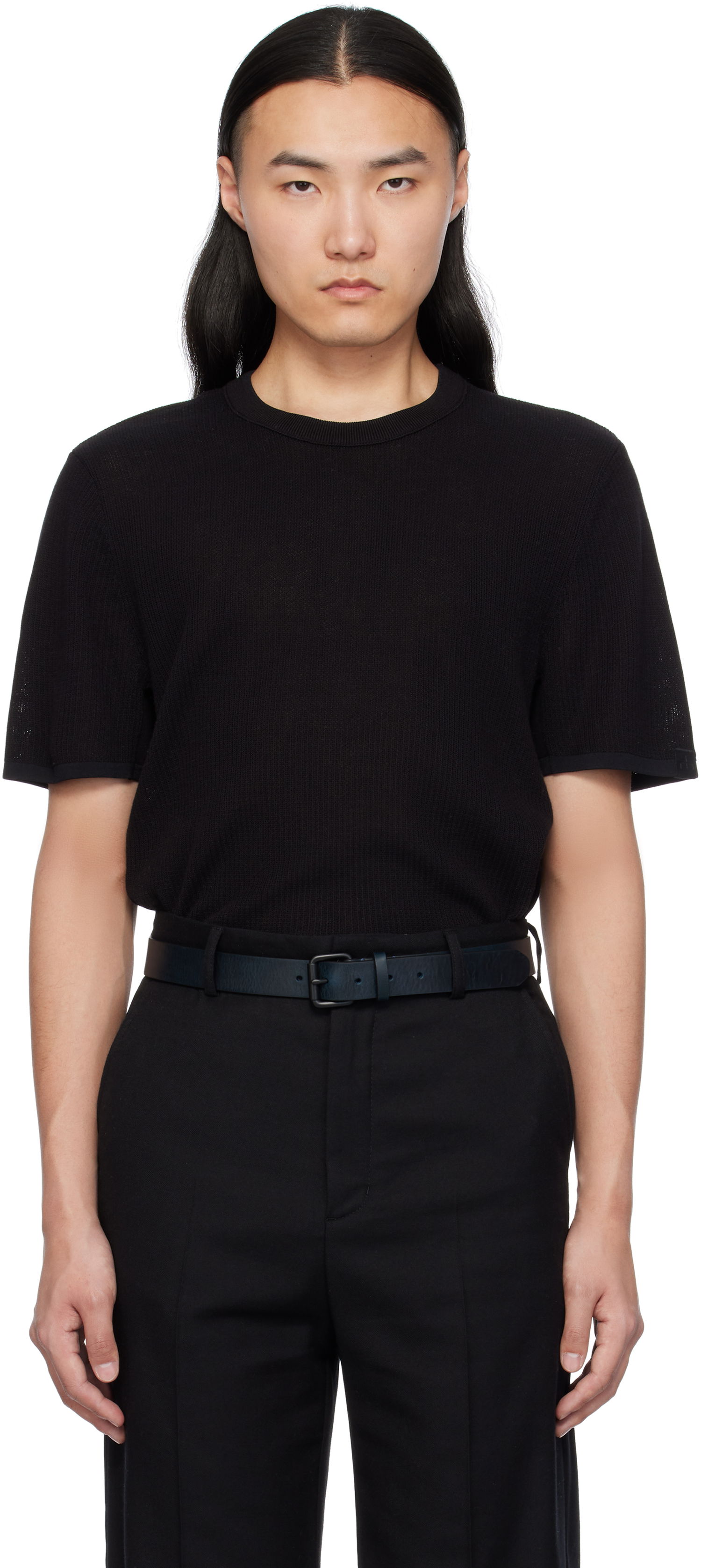 Tričko rag & bone rag & bone Harvey Crewneck T-Shirt Čierna | MBS25S024BC24, 0