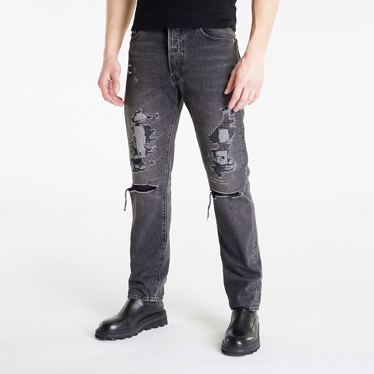 Džínsy Levi's 501 1954 Super Destructed Šedá | A4677-0001, 1