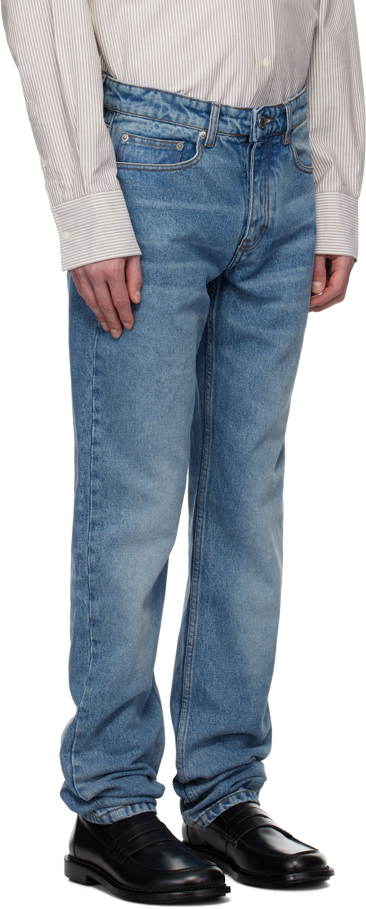 Džínsy AMI AMI Paris Classic Fit Jeans Modrá | HTR001.DE0046, 1