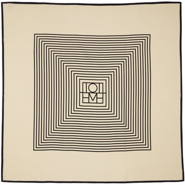 Šál TOTEME Silk Monogram Scarf Béžová | 211-853-801, 1
