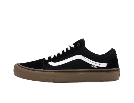 Skateboarding Vans Old Skool Pro Black White Gum Čierna | VN000ZD4BW9